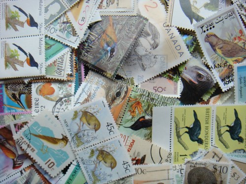 Birds stamps the world - 50,