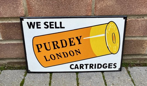 Purdey london metal enamelled - london,,