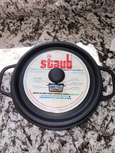 Staub water cover cast - staub, iron