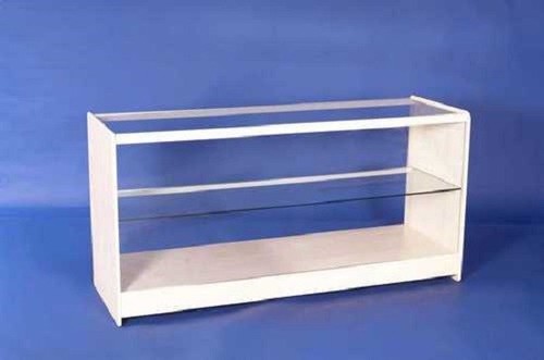White glass one - white, shelf