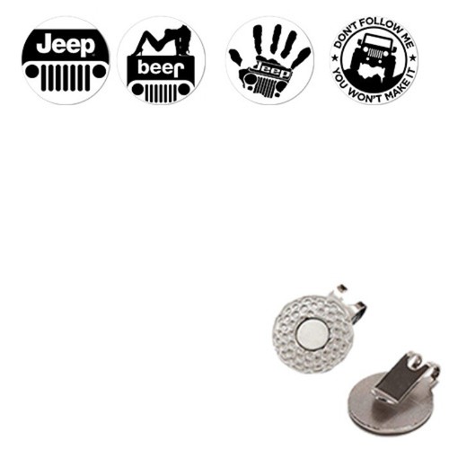 Golf ball markers jeep - ball,