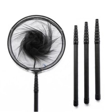 Carbon Fishing Net Fish Landing Hand Net Collapsible Telescopic Pole Handle HOT