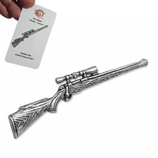 Hunting Rifle Gun Pin Badge