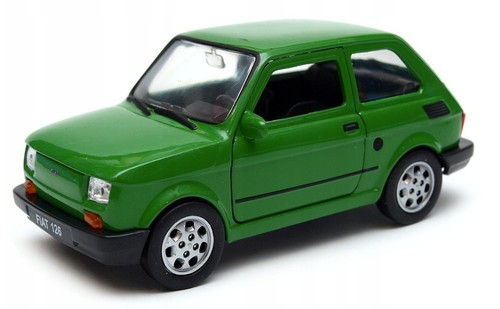 Welly fiat 126 - green, 1:39