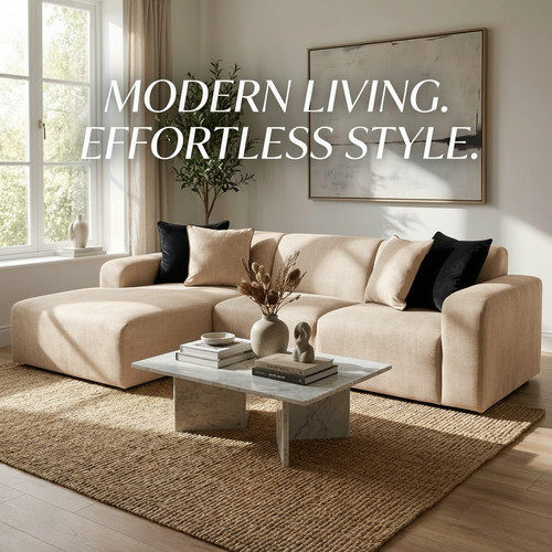 Shaped corner sofa - sofa, chaise