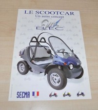Secma Vehicule La Scootcar Brochure Prospekt