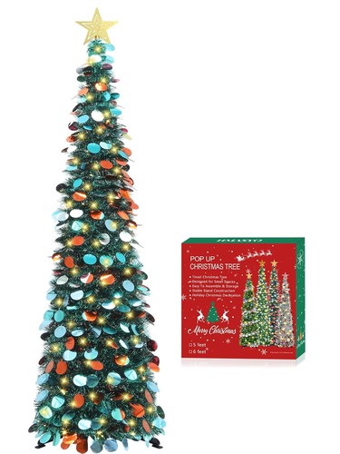 5ft pop christmas tree - christmas,
