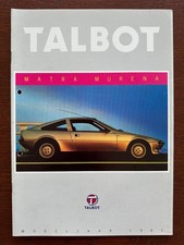 Brochure Talbot Matra Murena MY 1981
