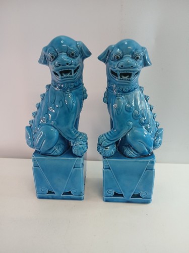 Vintage pair foo dog - pair,