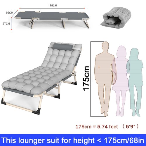 Single folding bed sun lounger - bed,