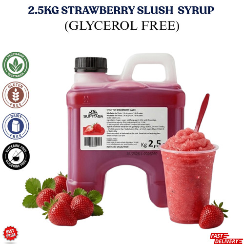 Strawberry slush syrup - syrup, 2.5kg