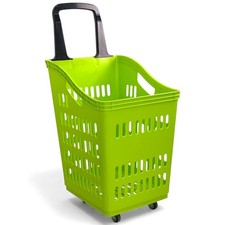 68L 4-Wheel Plastic Shopping