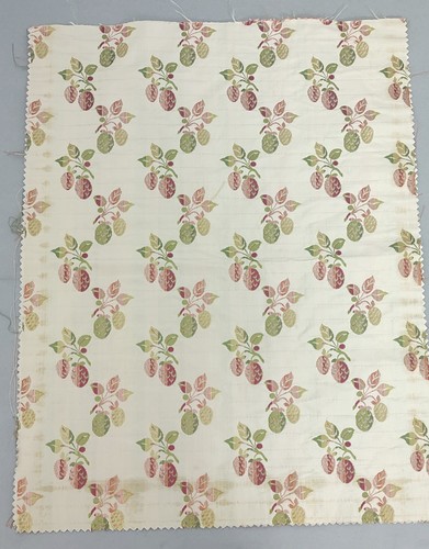 Antique floral silk damask