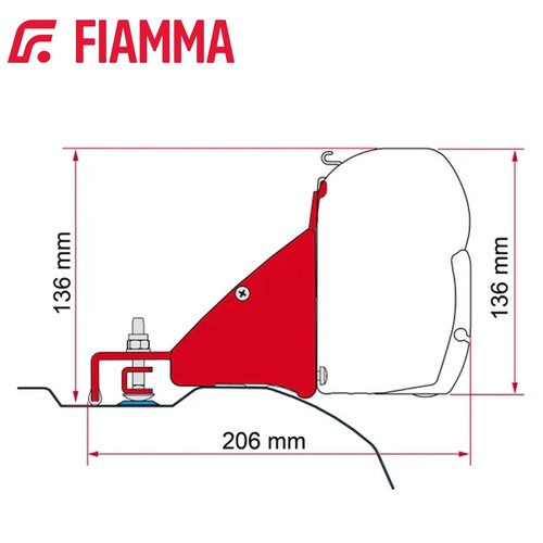 Fiamma f45 awning - awning, bracket