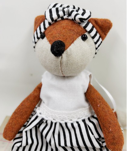 Stuffed fox toy - stuffed, tall