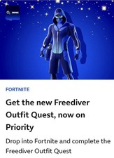 GREAT PRICE! Fortnite - Freediver Outfit Quest O2 Exclusive! POWER SELLER! 🔥