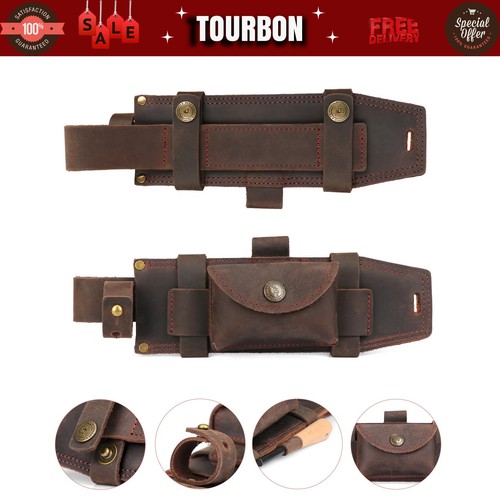 Tourbon leather scout knife - tourbon,