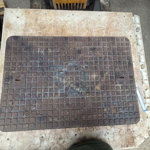 Cast iron manhole cover - iron,