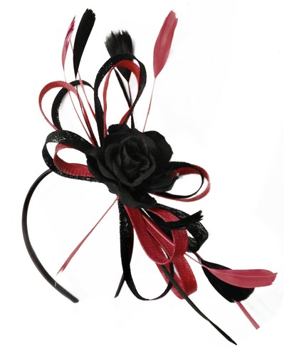 Sinamay rose large wedding - sinamay,