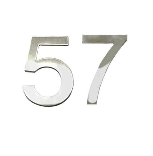 Stick house numbers - -, no