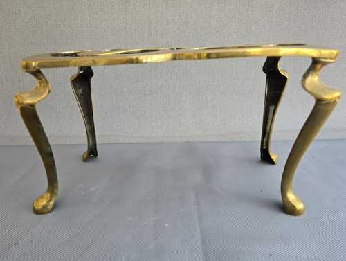 Vintage solid brass - brass, footed