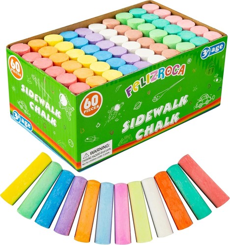 60pcs giant pavement chalks - 60pcs,