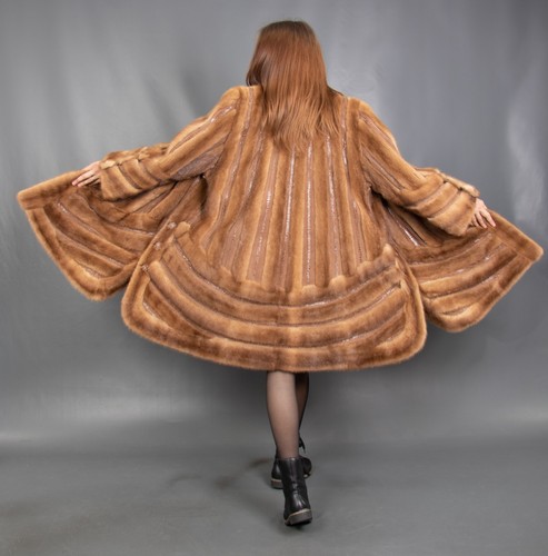 18096 gorgeous real mink coat - 18096,