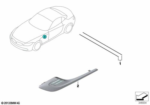 Bmw genuine left additional - ns,