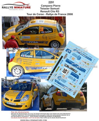 Decals ref 2291 - decals, renault