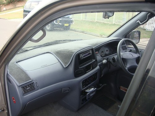 Dark grey dash mat - grey,