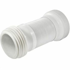 Flexible Toilet WC Waste Flexi Pan Connector For Standard 4" Pipe (110MM) L55CM