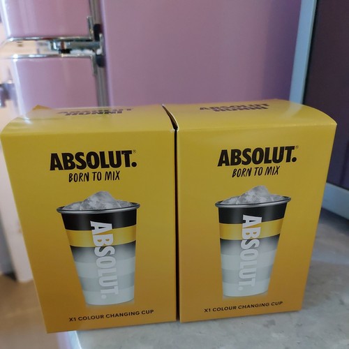 Absolut vodka metal cups hunni - absolut,