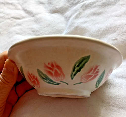 Rustic style bowl - , decorated