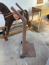 Vintage Retro Handmade Brown Wooden Small Sack Barrow