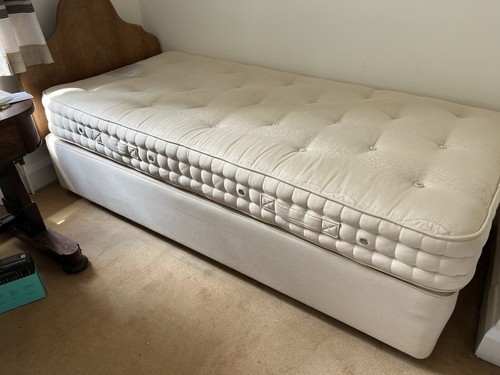 Spring single bed divan - single,