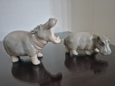 John Jenkins Otagiri Hippo - Vintage Porcelain Hippo Figurine - Made in Japan