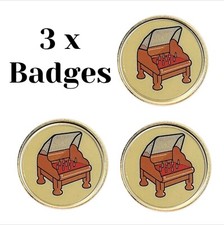 3 x Table Skittles (BU2) Lapel Pin Badges