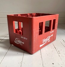 Vintage French Coca Cola / Coke Red Stacking Bottle Crate. Dated 1994