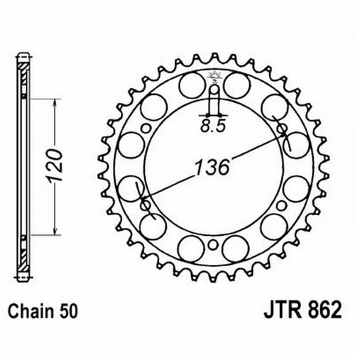 Crown 862 z44 yamaha 500 - 500, rd
