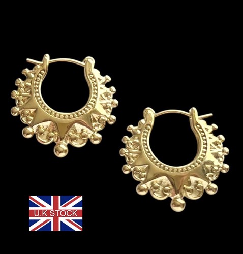 Creole gypsy hoop earrings - hoop,