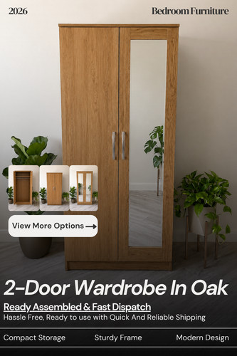 Ready assembled oak door - oak, 2-door