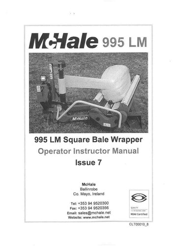 Mchale balewrapper 995lm - balewrapper,