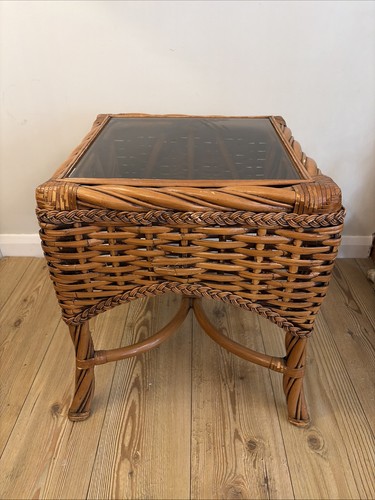 Vintage wicker rattan twisted - wicker,