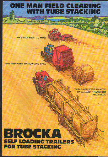 Brocka self loading - loading, bale