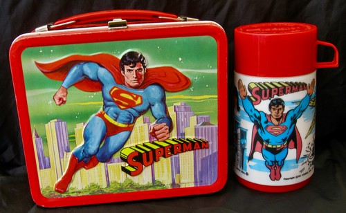 Vintage superman lunchbox - superman, &