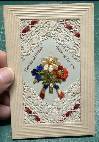 Ww1 silk postcard - ww1,