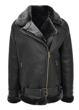 Womens Real Sheepskin Aviator
