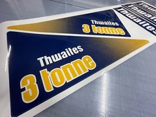 New style Thwaites 3 Tonne Dumper Plant set of vinyl sticker decals - UK Seller