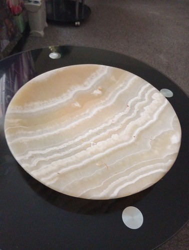 Antique onyx fruit bowl hand - fruit,