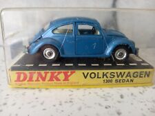 DINKY TOYS 129 VOLKSWAGEN DE LUXE SALOON BEETLE CAR MODEL - ORIGINAL BOX